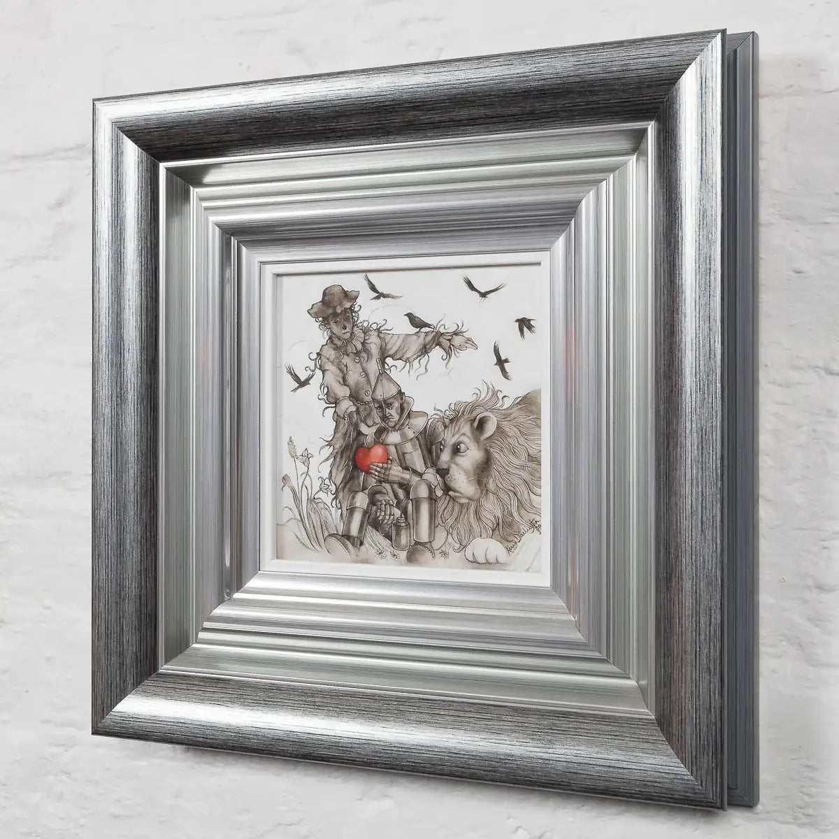 The Scarecrow, The Tin-Man And The Cowardly Lion - Original - SOLD by artist Kerry Darlington - Wyecliffe Galleries