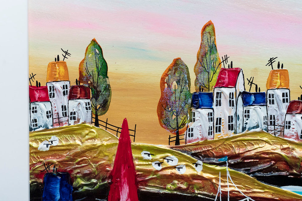 Village Life, Beach Vibes - Original