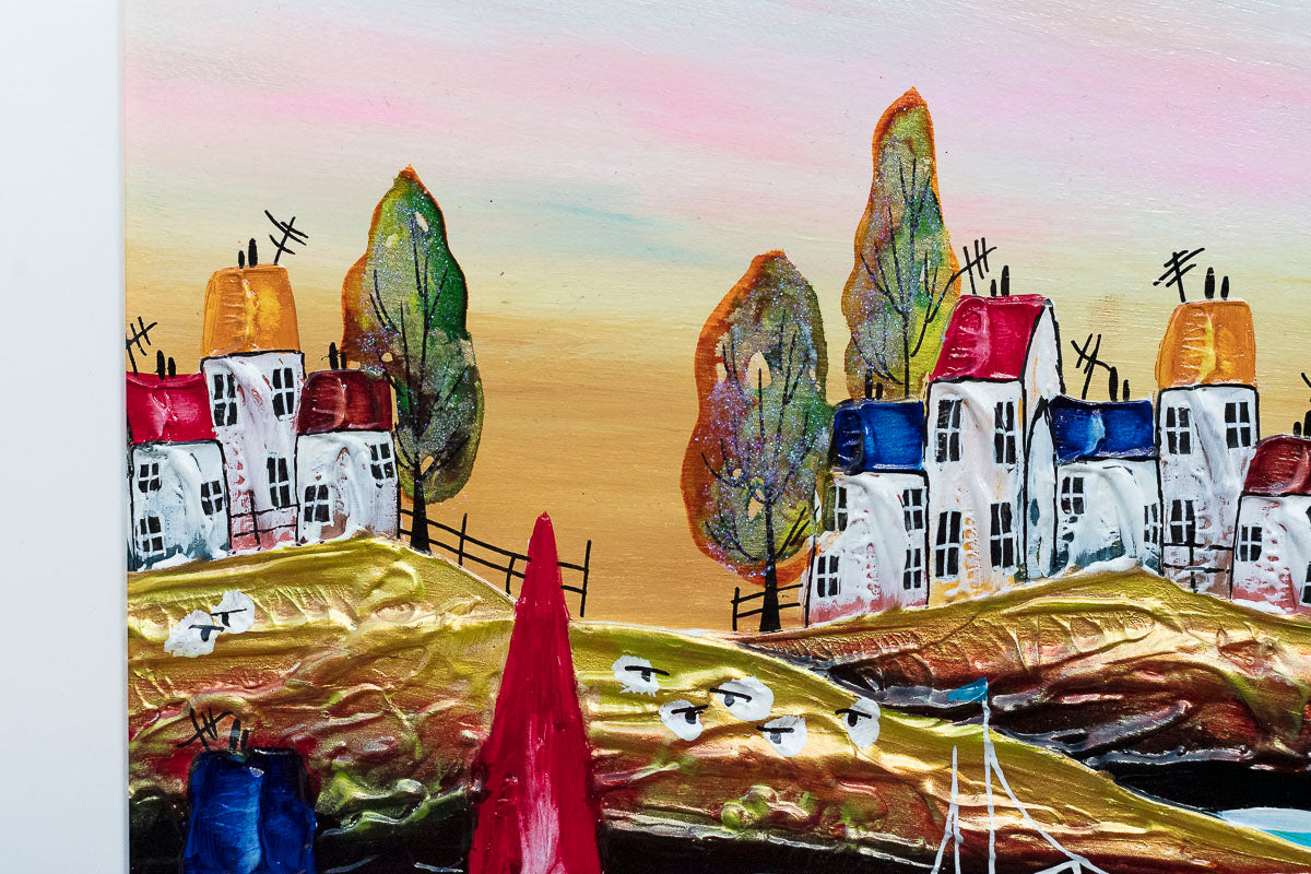 Village Life, Beach Vibes - Original