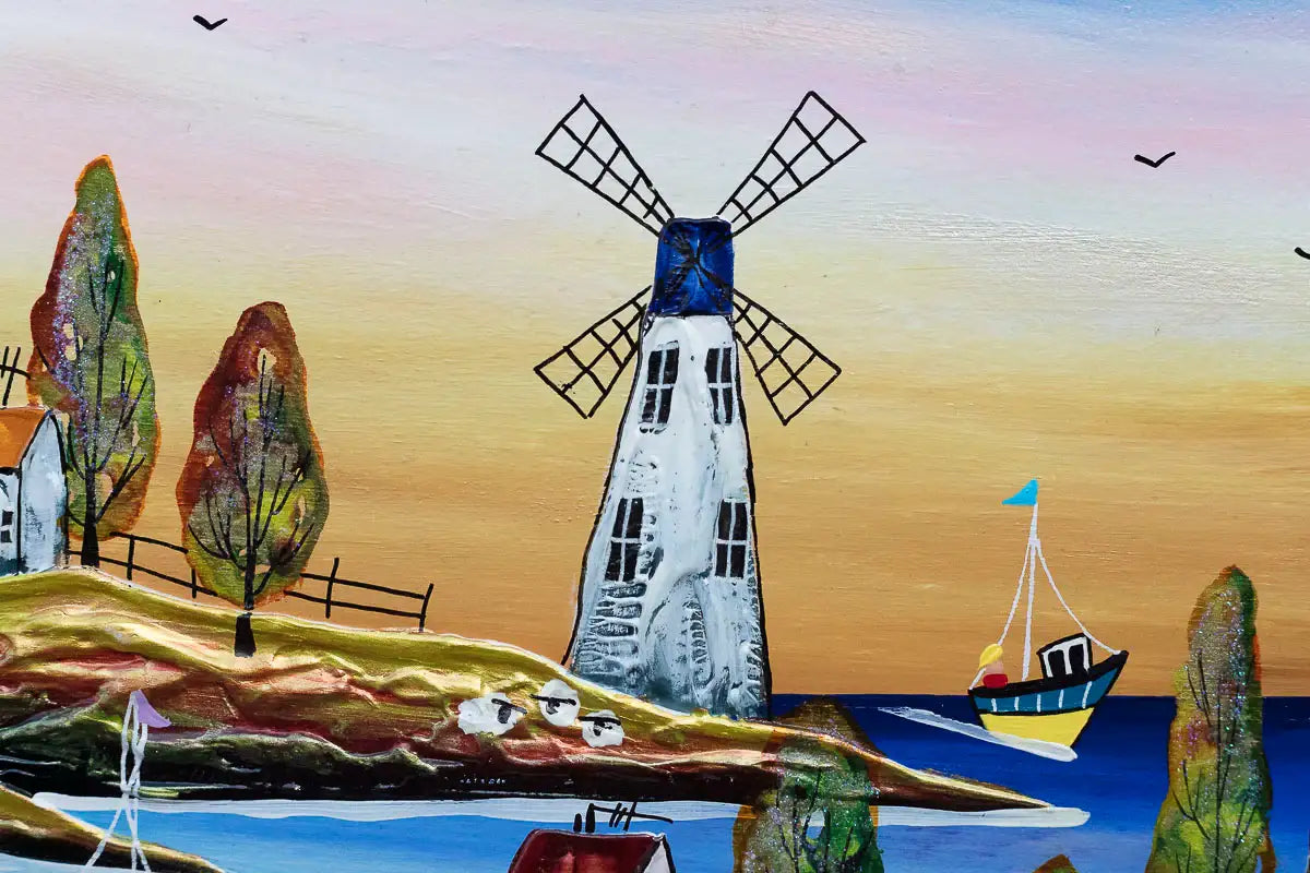 Village Life, Beach Vibes - Original - SOLD
