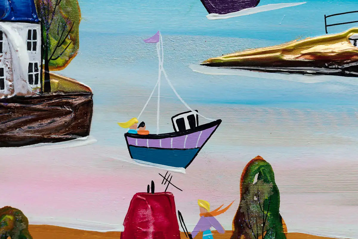Village Life, Beach Vibes - Original - SOLD