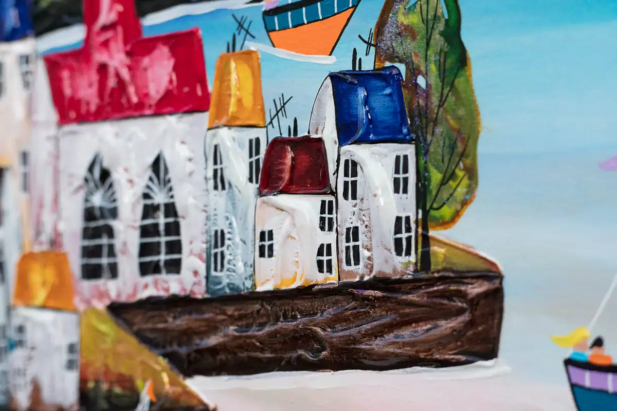 Village Life, Beach Vibes - Original - SOLD