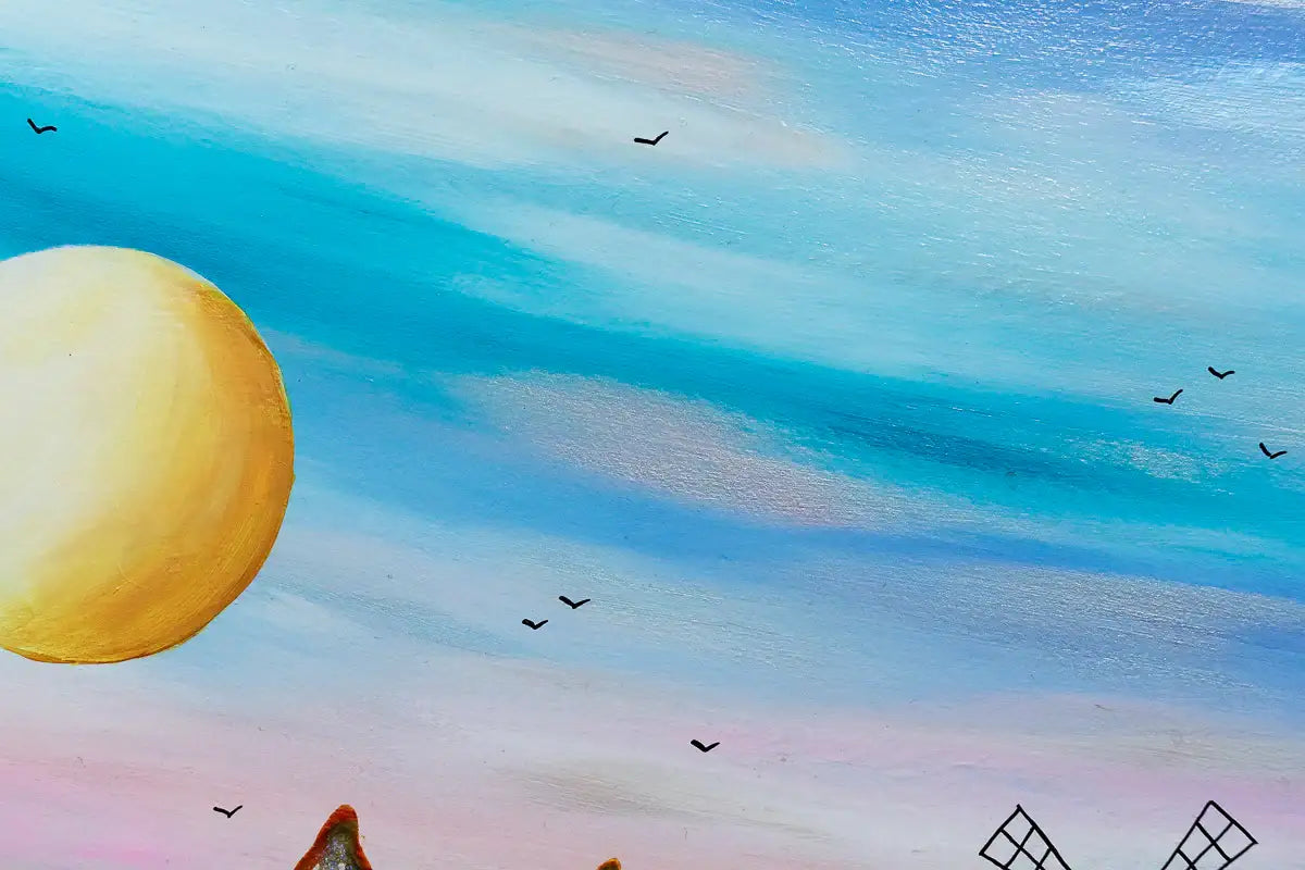 Village Life, Beach Vibes - Original - SOLD