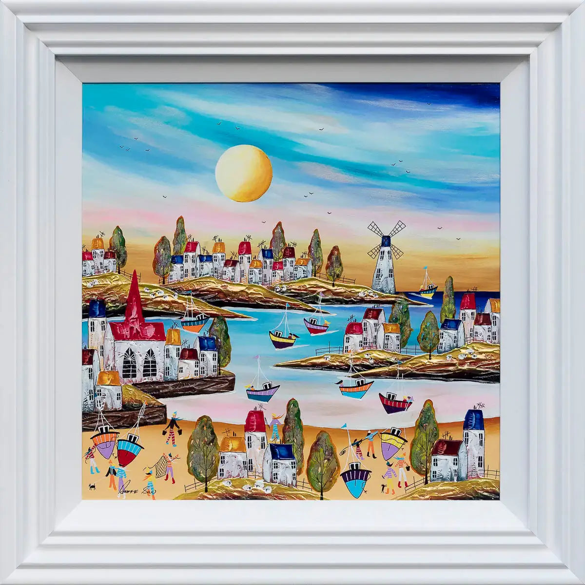 Village Life, Beach Vibes - Original - SOLD
