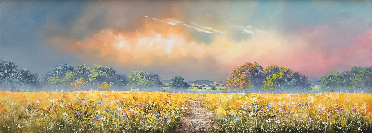 Wildflowers Beneath A Canvas Of Light - Original