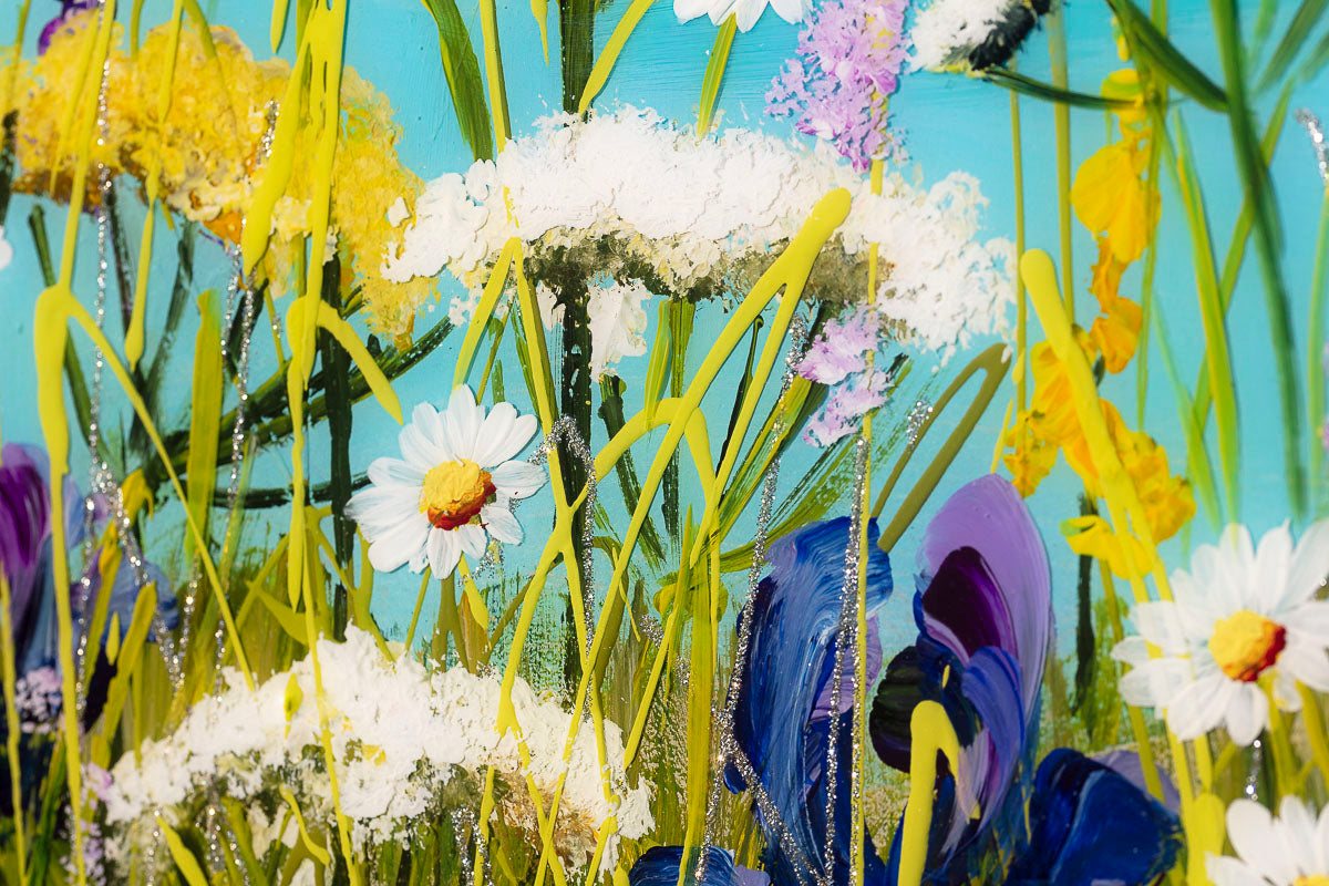 Wildflowers Dancing On The Edge Of The Sea - Original