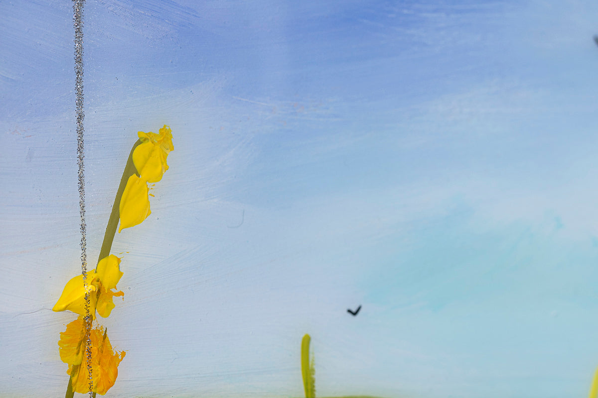 Wildflowers Dancing On The Edge Of The Sea - Original