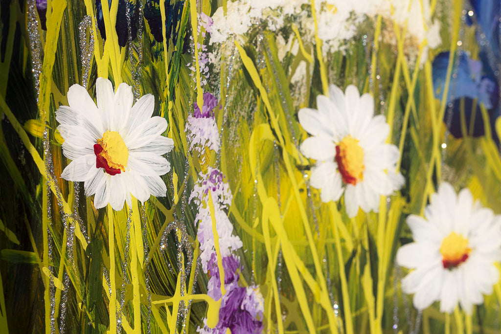 Wildflowers Dancing On The Edge Of The Sea - Original