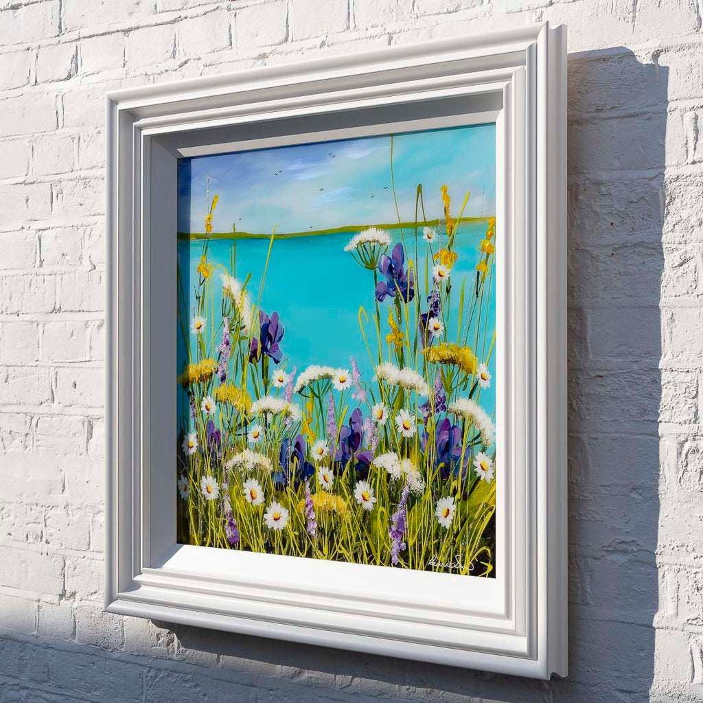 Wildflowers Dancing On The Edge Of The Sea - Original