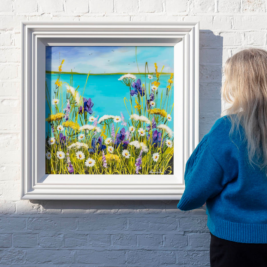 Wildflowers Dancing On The Edge Of The Sea - Original