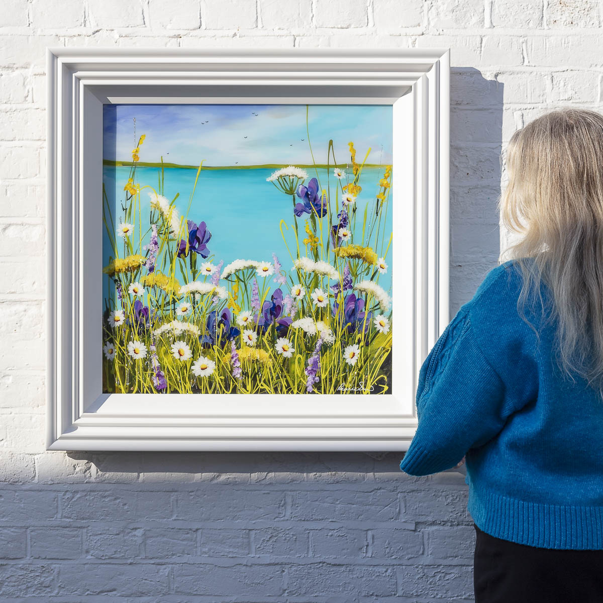 Wildflowers Dancing On The Edge Of The Sea - Original