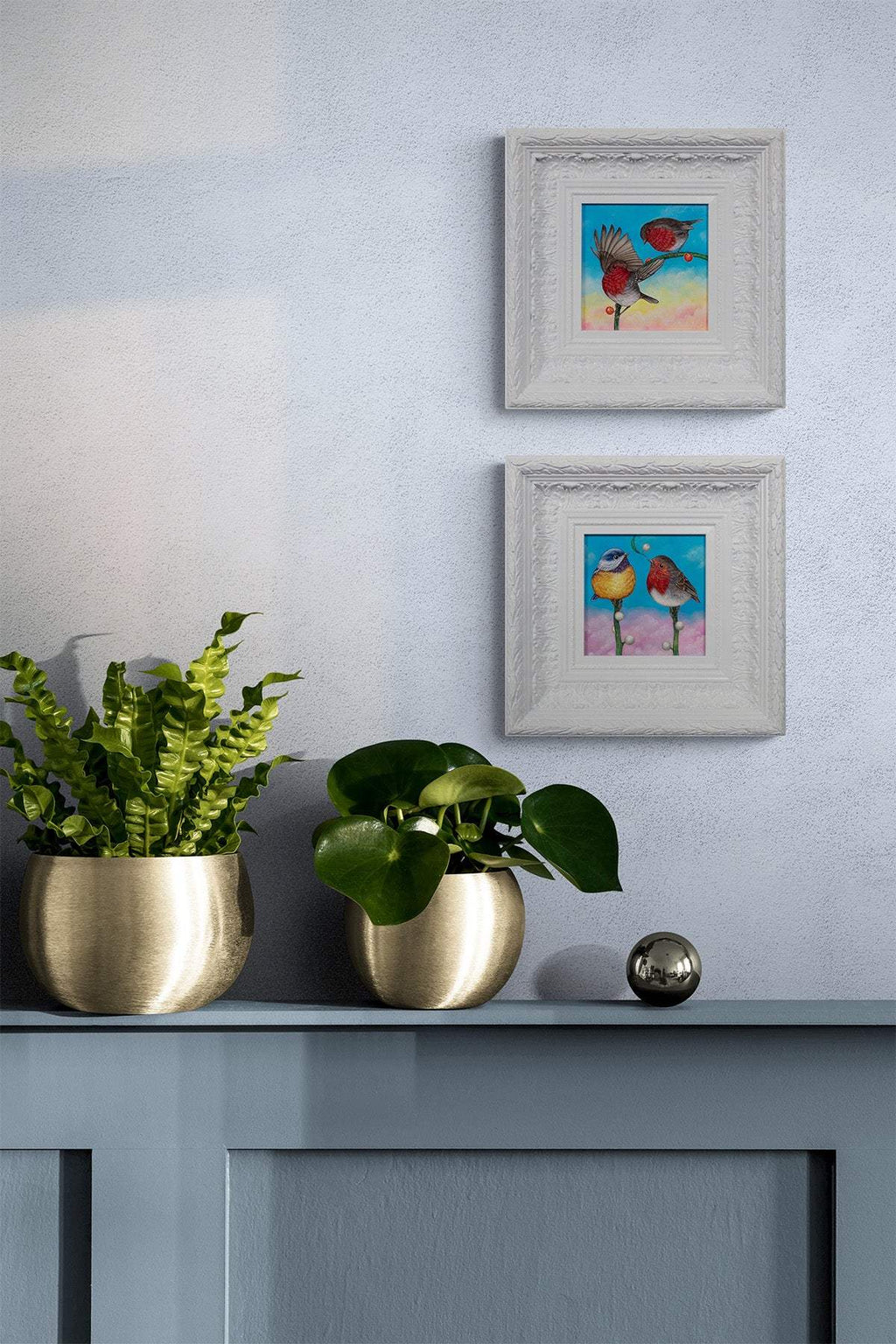 Winter Friends - Original by artist Kerry Darlington - Wyecliffe Galleries