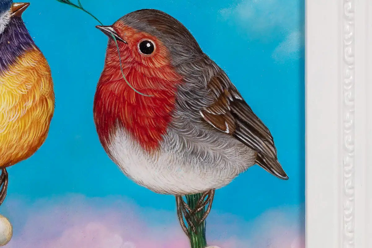 Winter Joy - Original - SOLD by artist Kerry Darlington - Wyecliffe Galleries