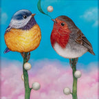 Winter Joy - Original - SOLD by artist Kerry Darlington - Wyecliffe Galleries