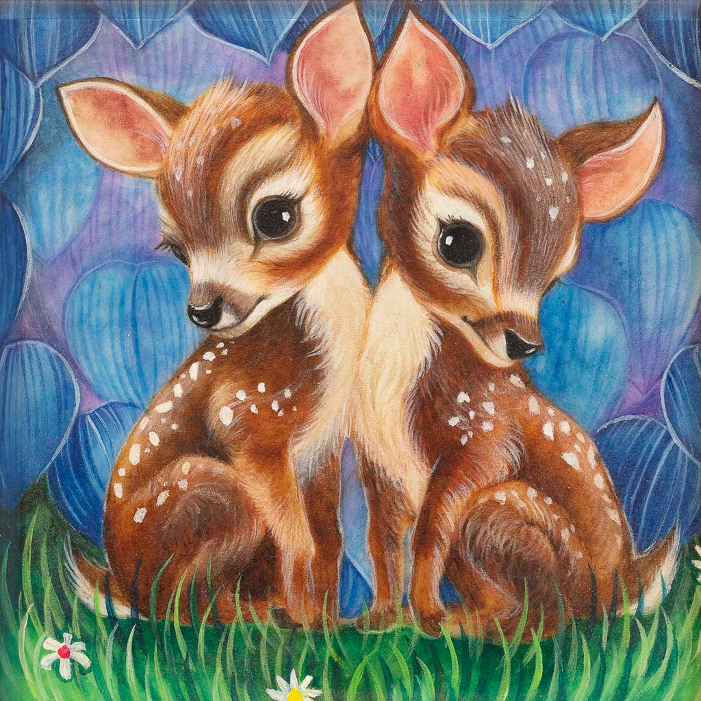 Woodland Fawns - Original - SOLD
