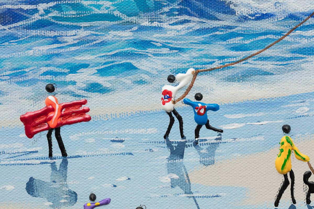 You, Me And The Ocean - Original by artist Paola Cassais - Wyecliffe Galleries