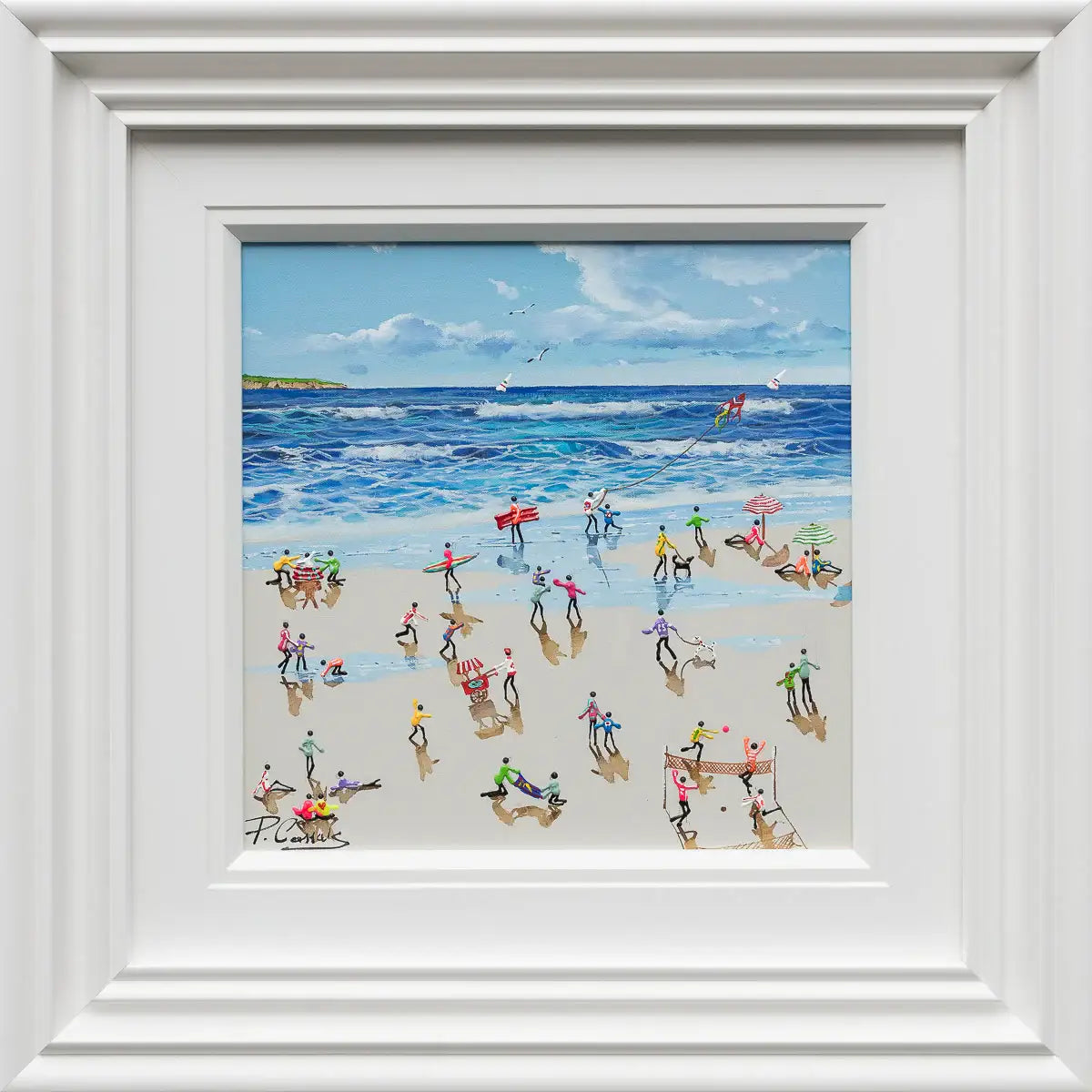 You, Me And The Ocean - Original by artist Paola Cassais - Wyecliffe Galleries