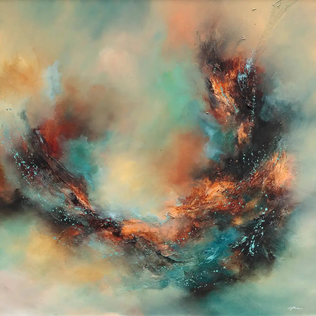 Equinox - Original - SOLD by artist Alison Johnson - Wyecliffe Galleries