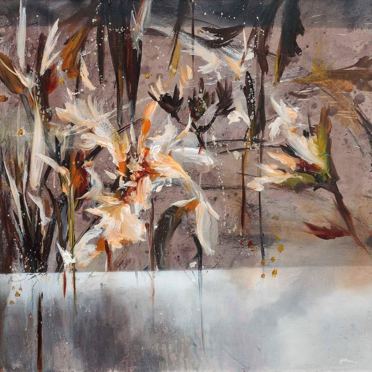 Faded Beauty - Original - SOLD by artist Alison Johnson - Wyecliffe Galleries
