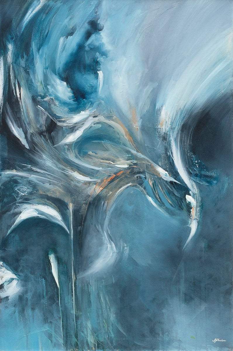 The Twist - Original - SOLD by artist Alison Johnson - Wyecliffe Galleries