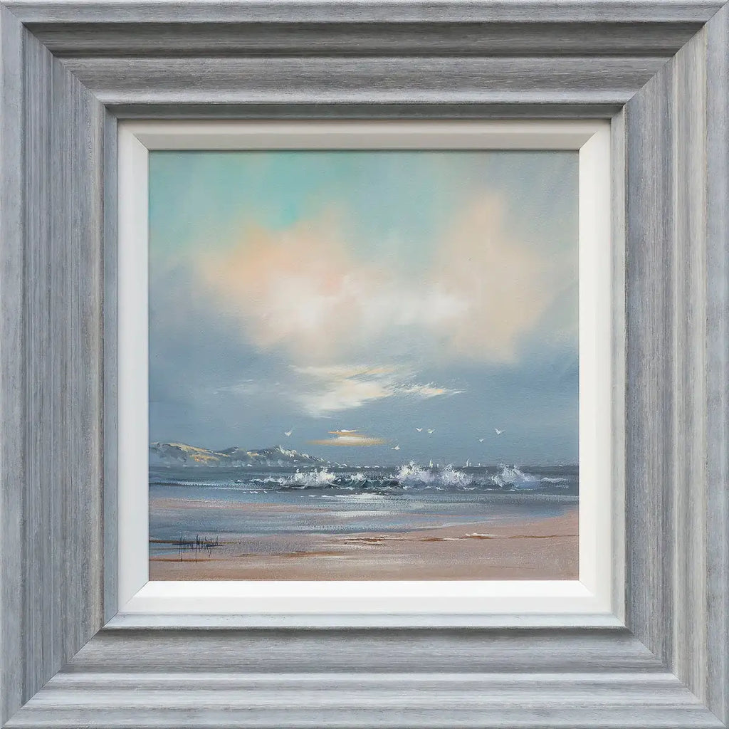 A Day At The Beach Restores The Soul - Original by artist Allan Morgan - Wyecliffe Galleries