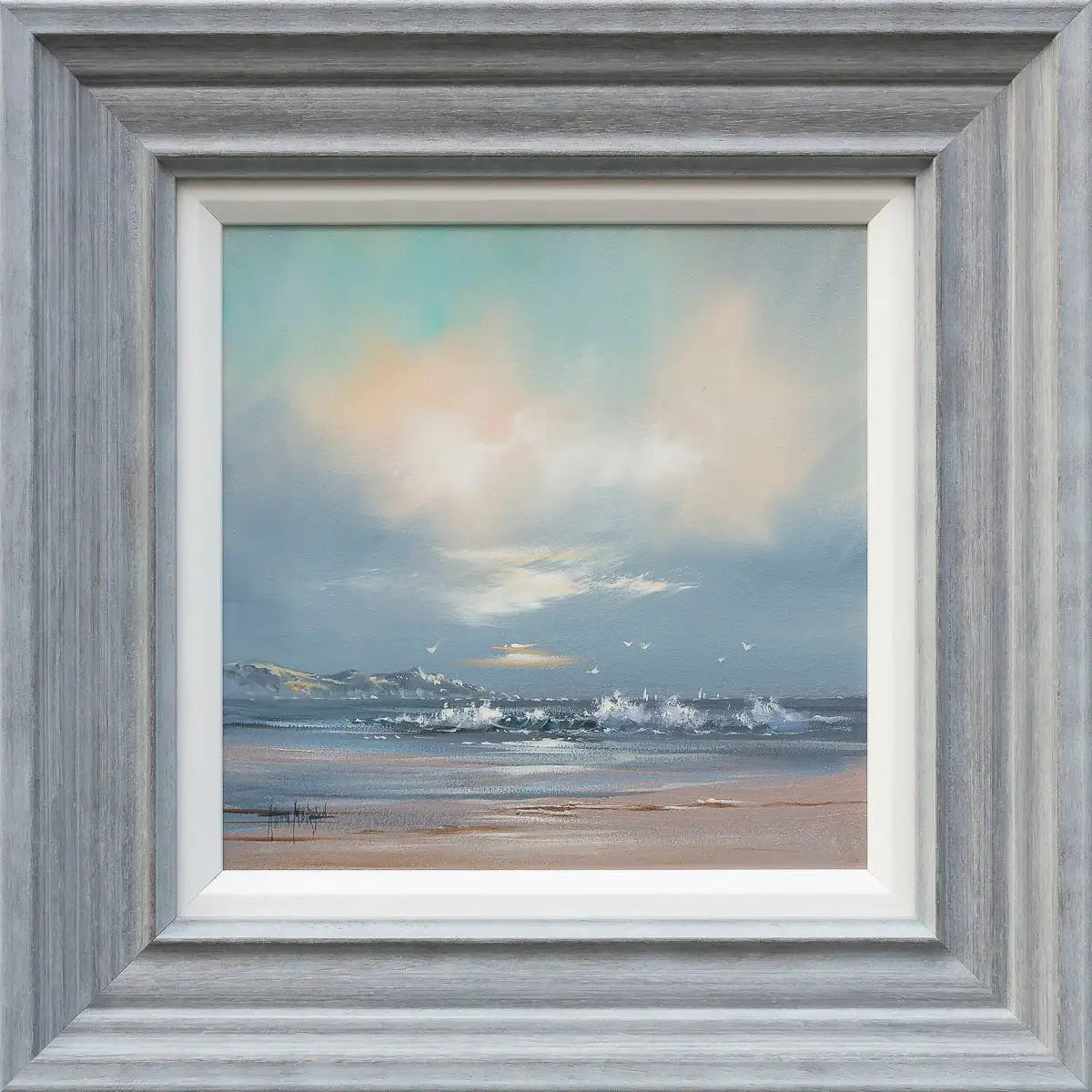 A Day At The Beach Restores The Soul - Original by artist Allan Morgan - Wyecliffe Galleries