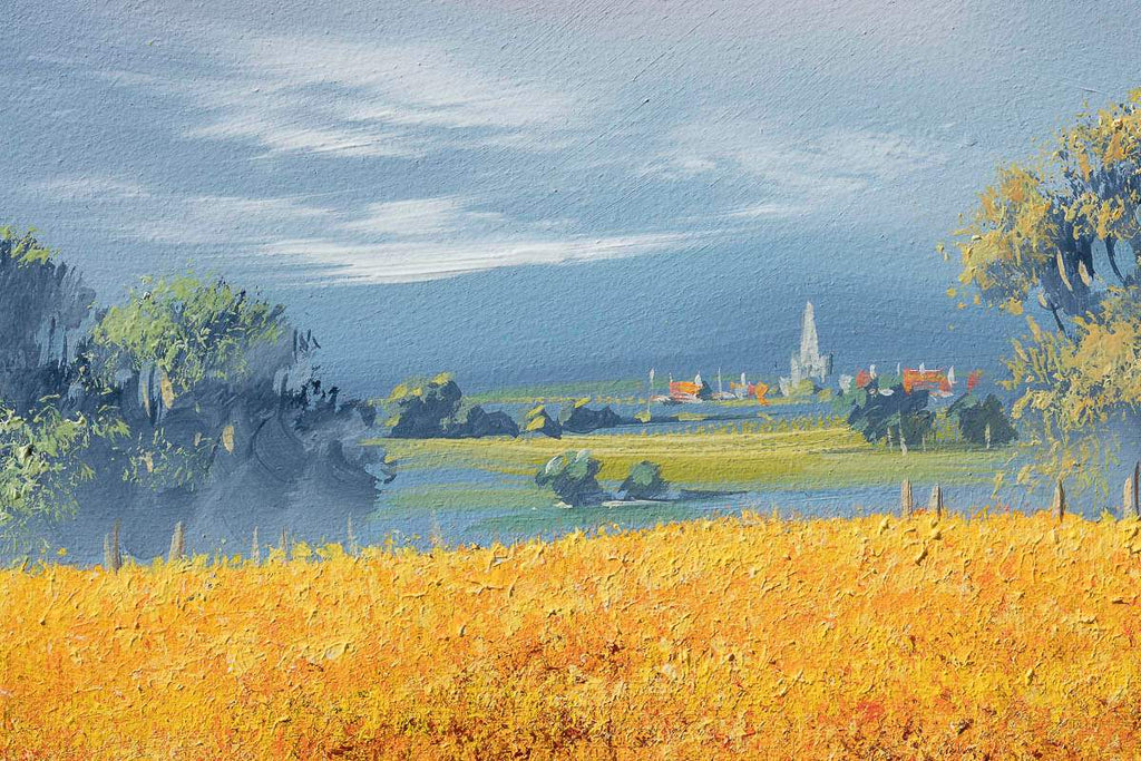 Blades Of Gold - Original by artist Allan Morgan - Wyecliffe Galleries