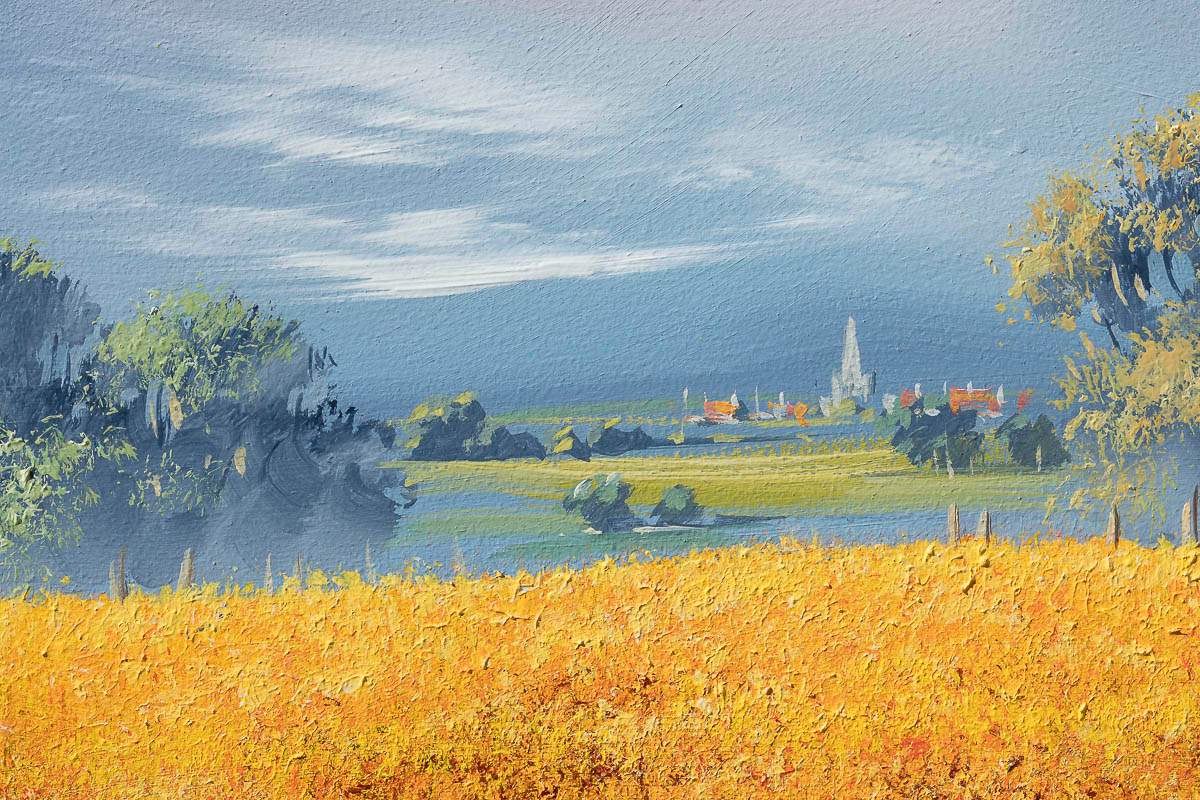 Blades Of Gold - Original by artist Allan Morgan - Wyecliffe Galleries