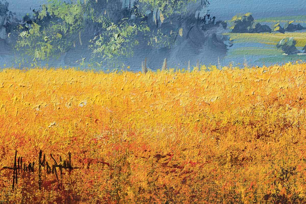 Blades Of Gold - Original by artist Allan Morgan - Wyecliffe Galleries