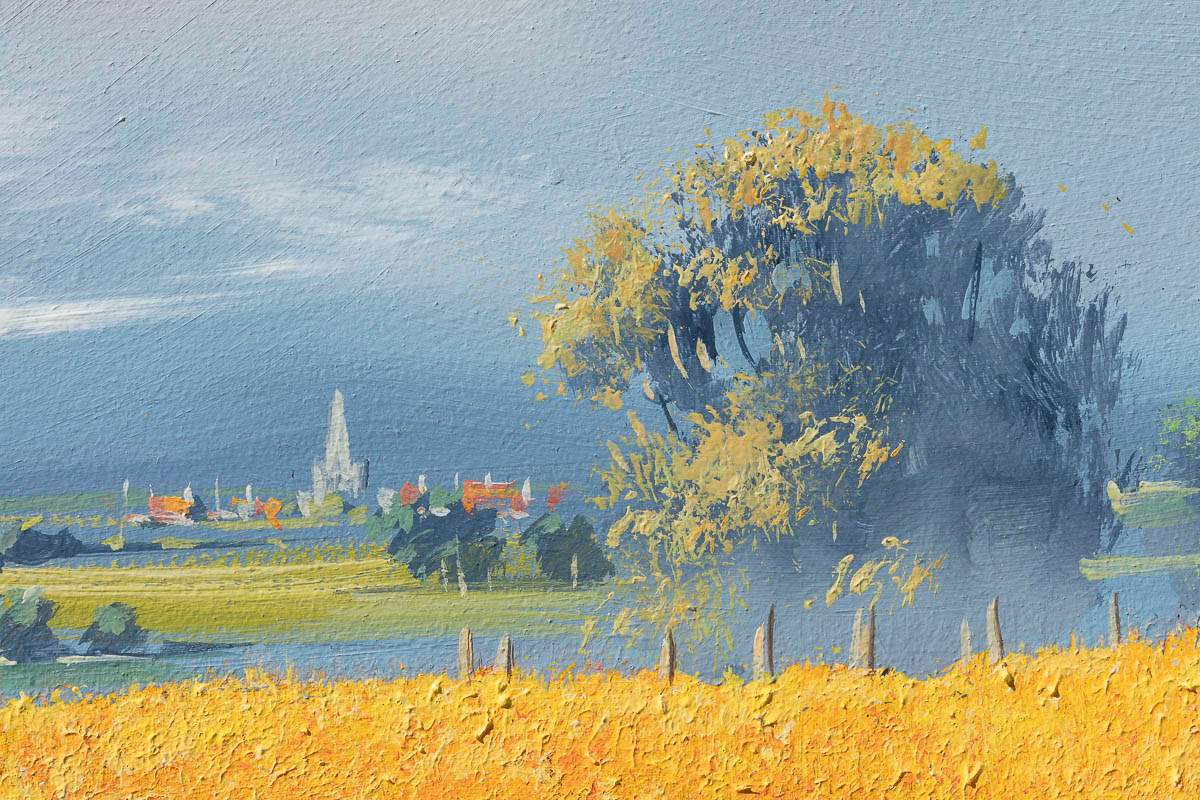 Blades Of Gold - Original by artist Allan Morgan - Wyecliffe Galleries