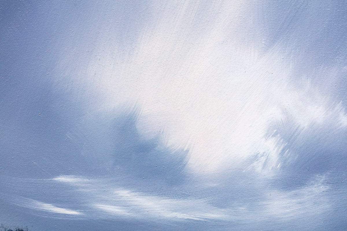 Feeling Blue - Original - SOLD by artist Allan Morgan - Wyecliffe Galleries