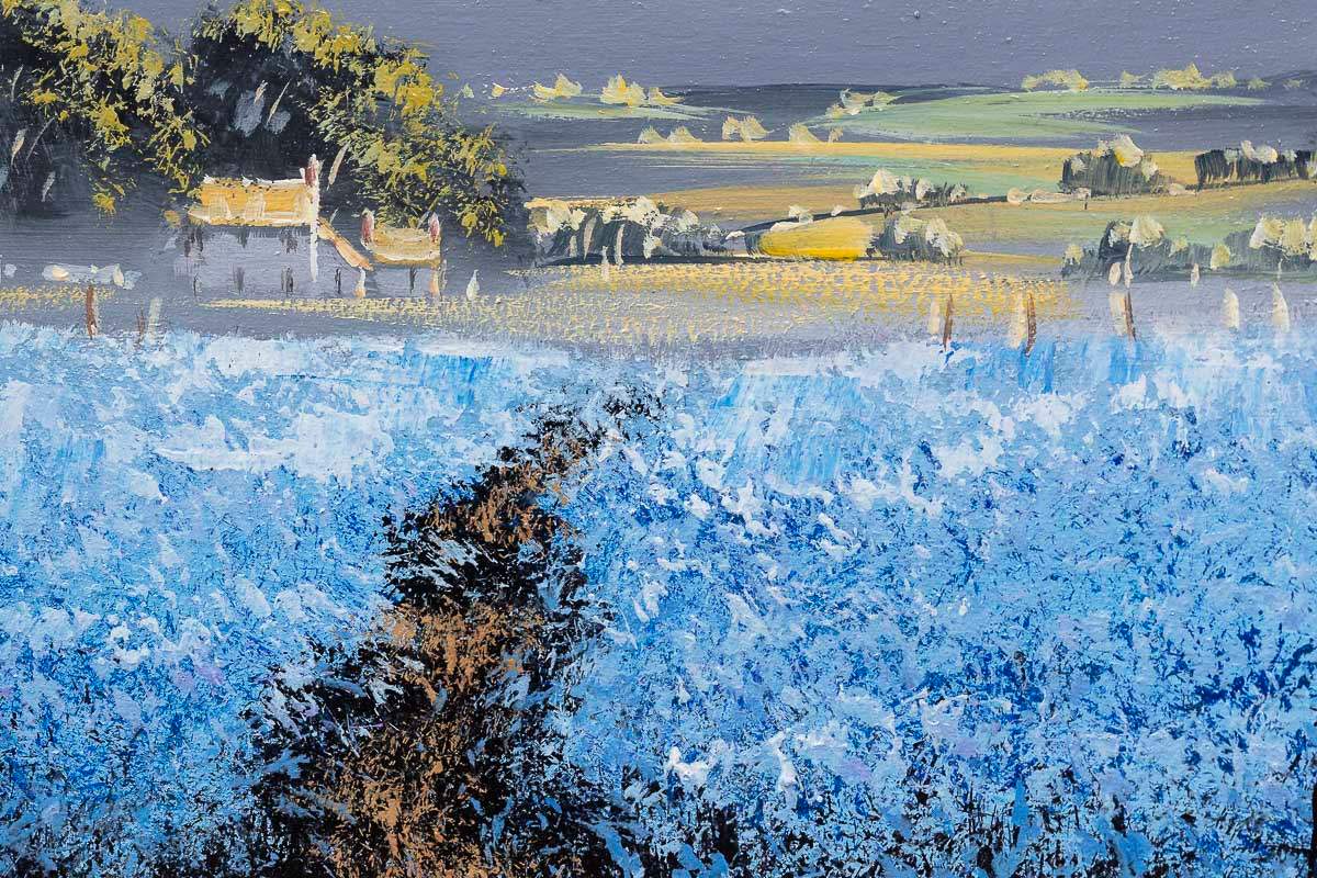 Feeling Blue - Original - SOLD by artist Allan Morgan - Wyecliffe Galleries