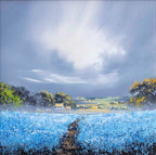 Feeling Blue - Original - SOLD by artist Allan Morgan - Wyecliffe Galleries