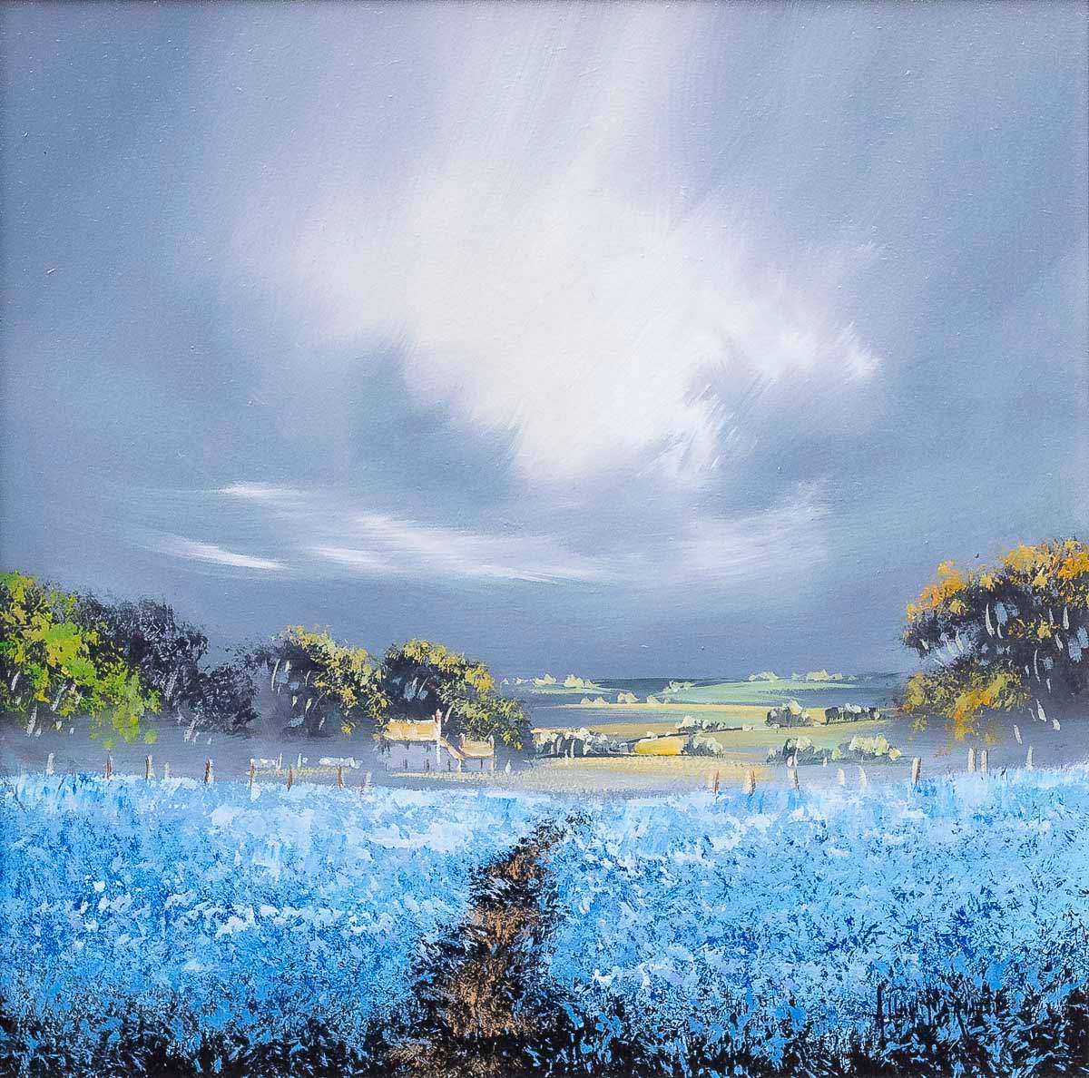 Feeling Blue - Original - SOLD by artist Allan Morgan - Wyecliffe Galleries