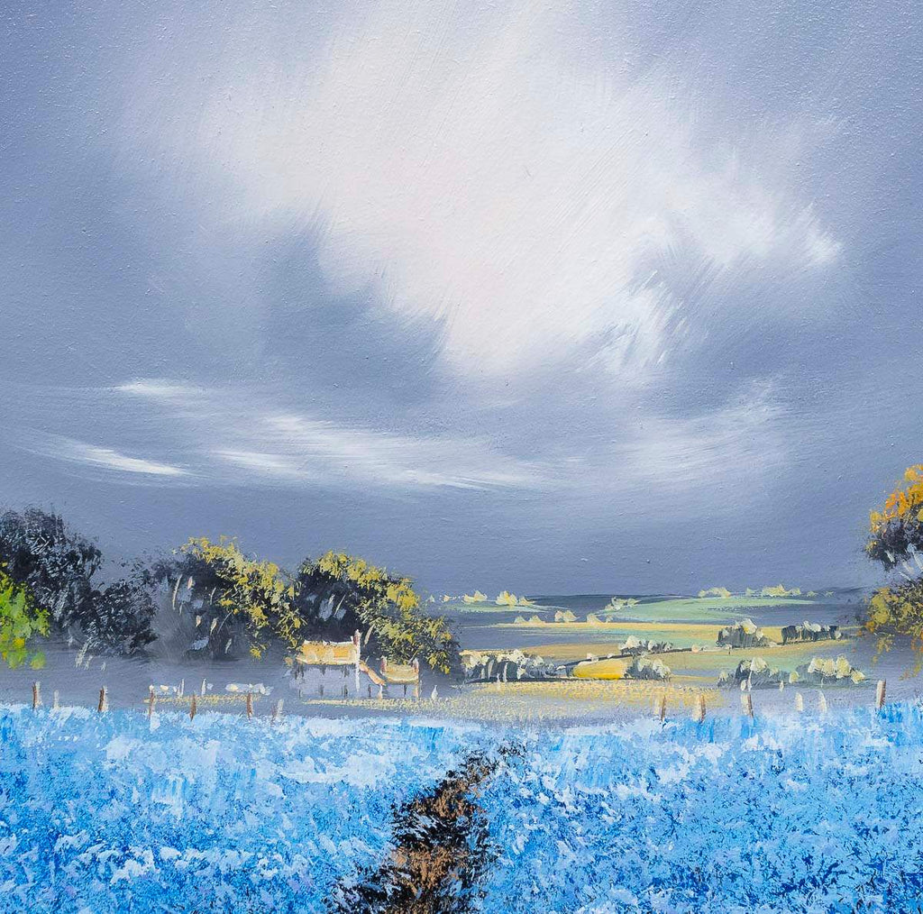 Feeling Blue - Original - SOLD by artist Allan Morgan - Wyecliffe Galleries