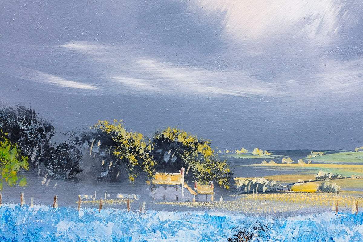 Feeling Blue - Original - SOLD by artist Allan Morgan - Wyecliffe Galleries