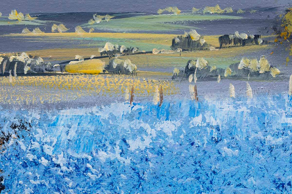 Feeling Blue - Original - SOLD by artist Allan Morgan - Wyecliffe Galleries