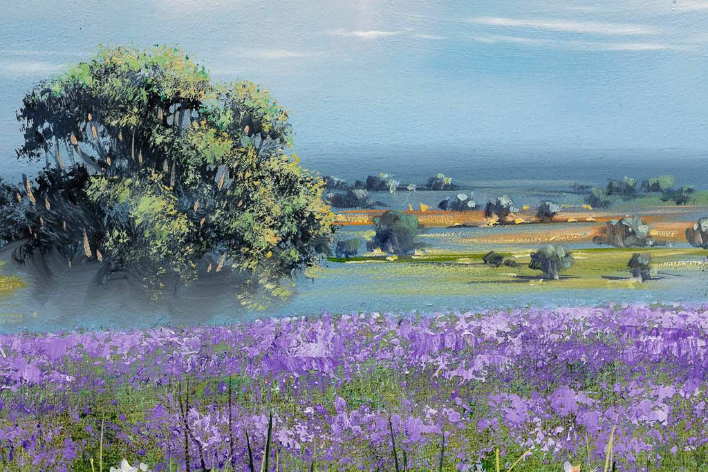 Fields in Full Bloom - Original - SOLD by artist Allan Morgan - Wyecliffe Galleries