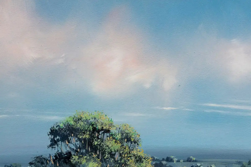 Fields in Full Bloom - Original - SOLD by artist Allan Morgan - Wyecliffe Galleries