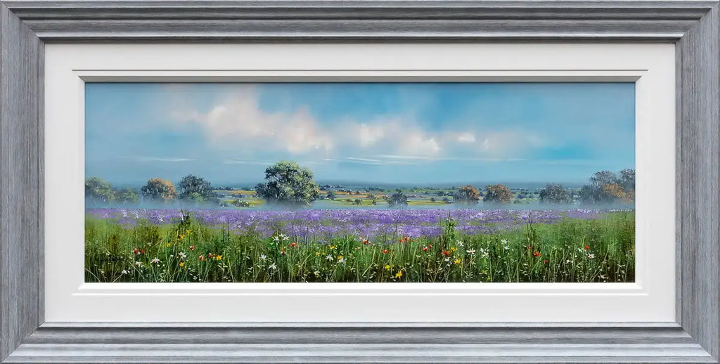 Fields in Full Bloom - Original - SOLD by artist Allan Morgan - Wyecliffe Galleries