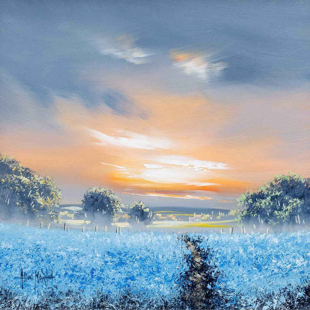 Fields Of Calm - Original - SOLD by artist Allan Morgan - Wyecliffe Galleries
