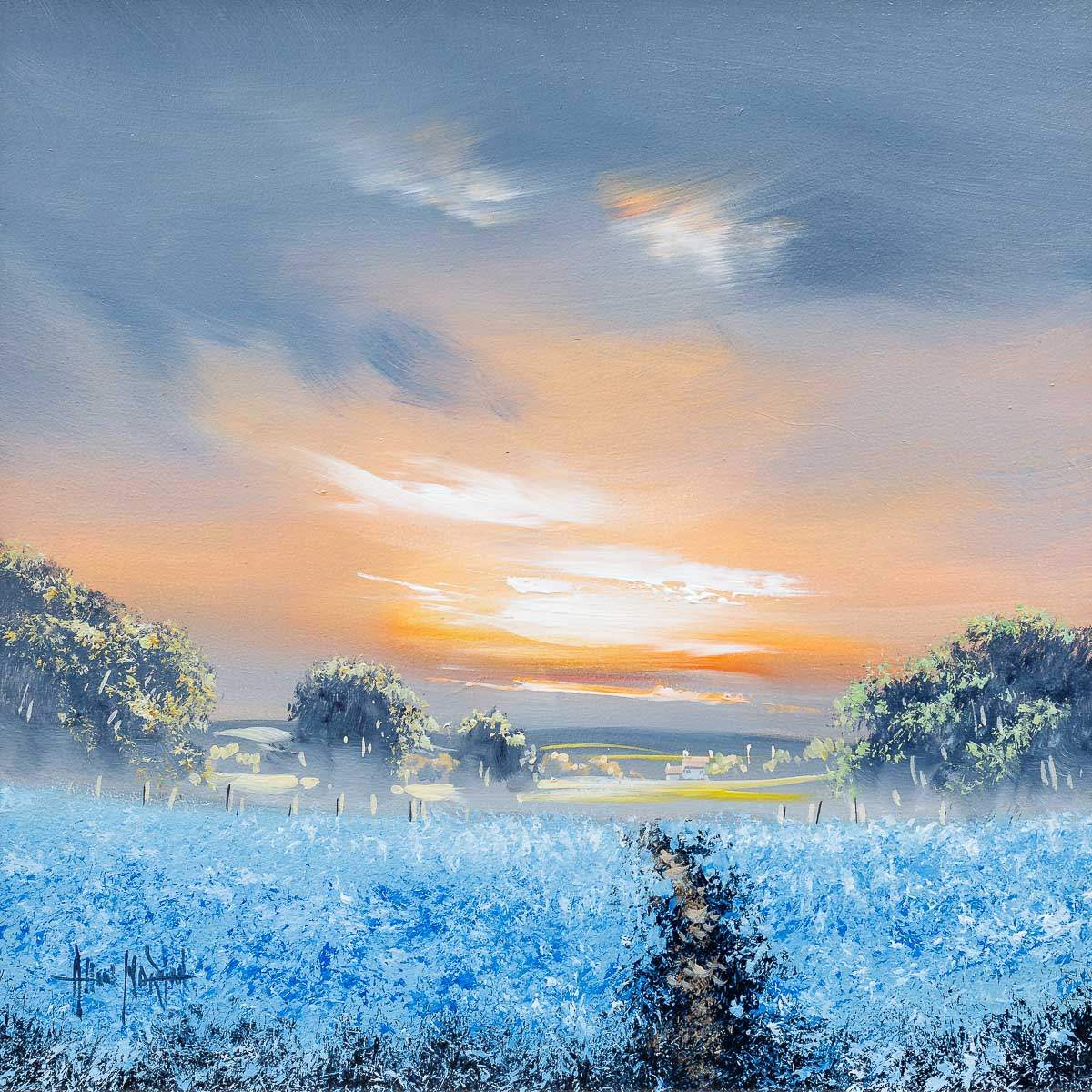 Fields Of Calm - Original - SOLD by artist Allan Morgan - Wyecliffe Galleries