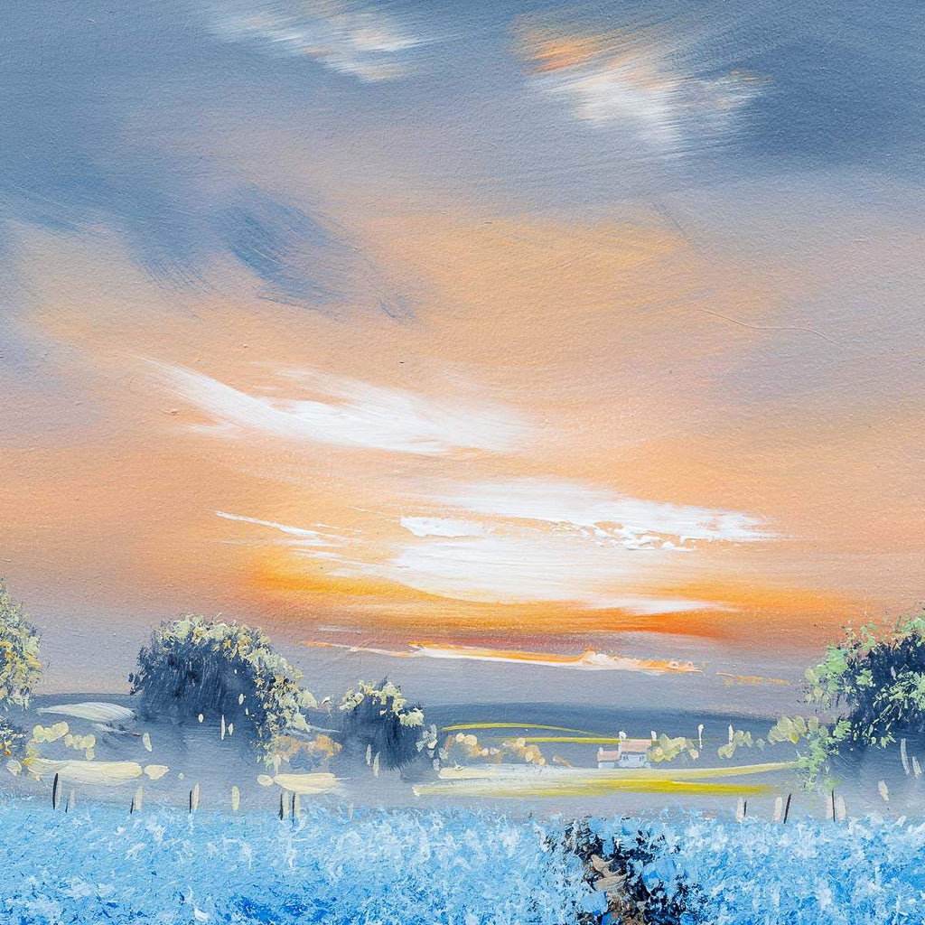 Fields Of Calm - Original - SOLD by artist Allan Morgan - Wyecliffe Galleries