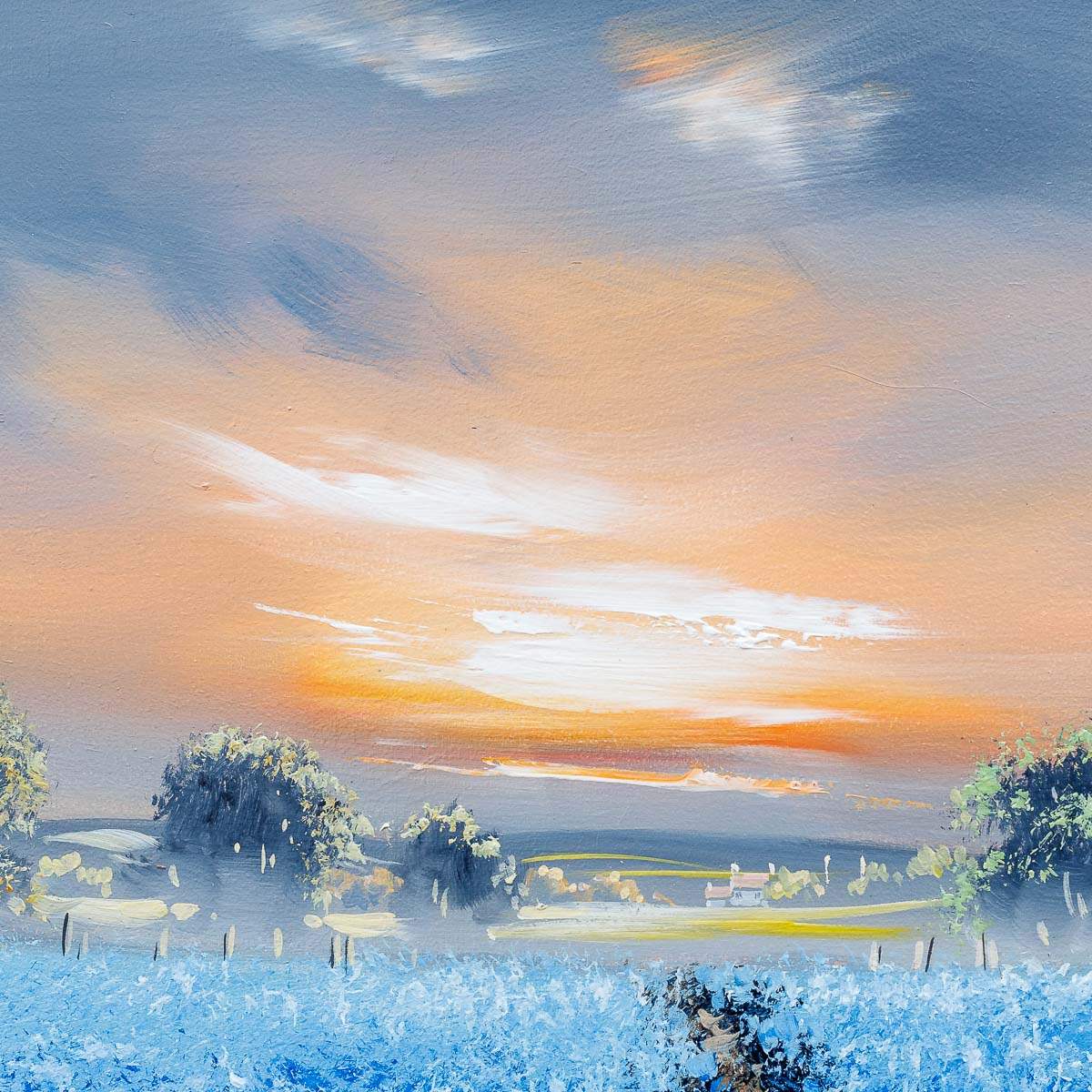 Fields Of Calm - Original - SOLD by artist Allan Morgan - Wyecliffe Galleries