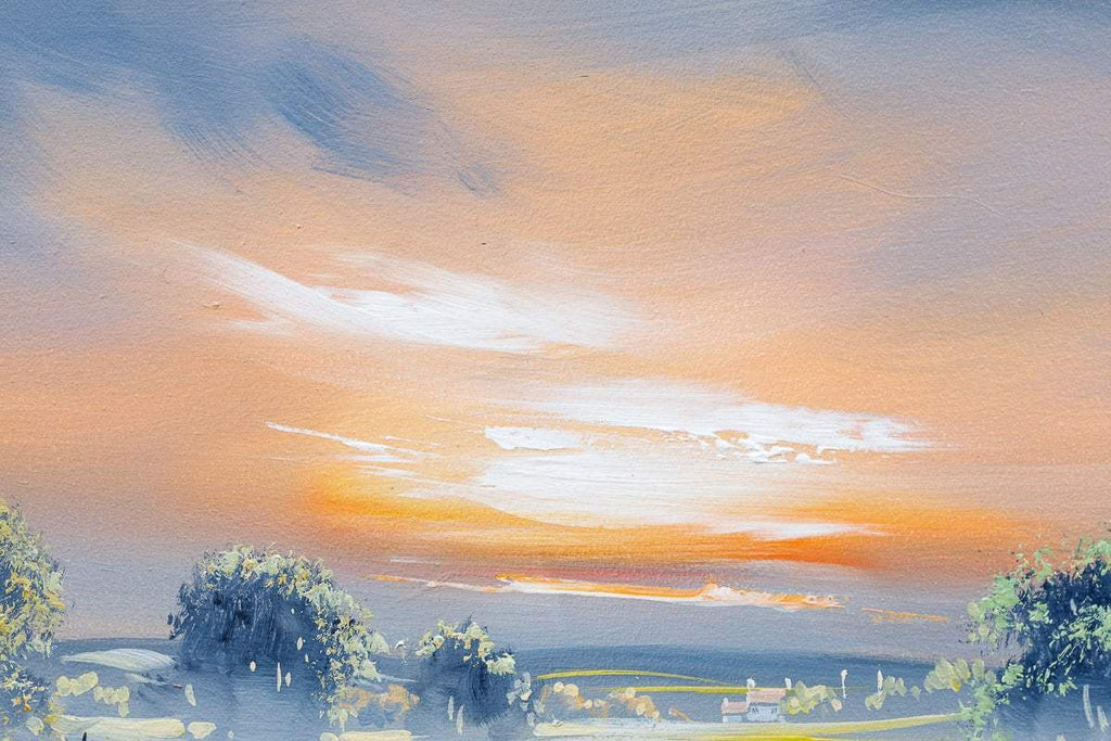 Fields Of Calm - Original - SOLD by artist Allan Morgan - Wyecliffe Galleries