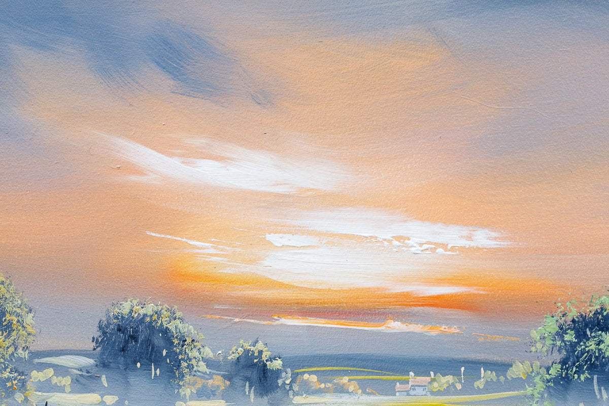 Fields Of Calm - Original - SOLD by artist Allan Morgan - Wyecliffe Galleries