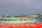 Fields of Red - Original by artist Allan Morgan - Wyecliffe Galleries