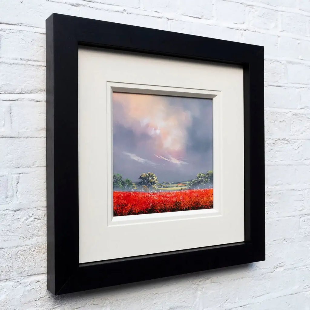 Fields of Red - Original by artist Allan Morgan - Wyecliffe Galleries