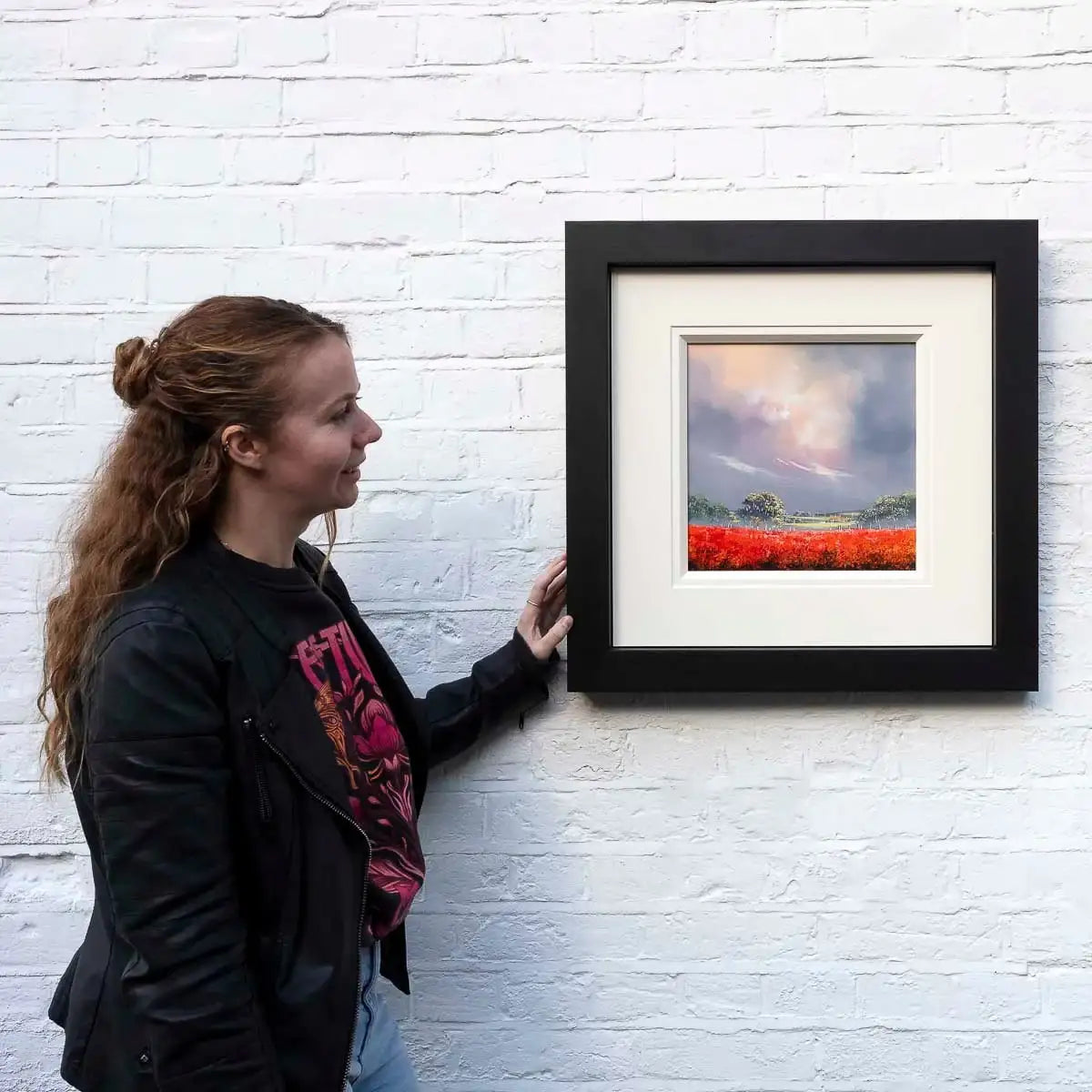 Fields of Red - Original by artist Allan Morgan - Wyecliffe Galleries