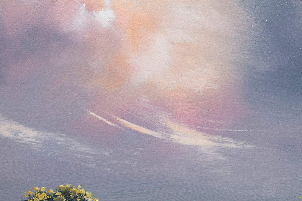 Fields of Red - Original by artist Allan Morgan - Wyecliffe Galleries